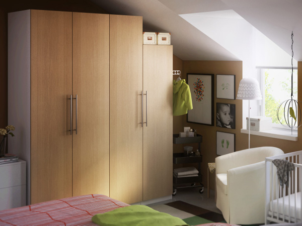 Aménager un dressing dans une chambre viving Armoire dressing angle ikea
