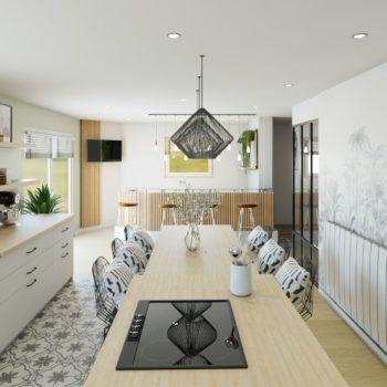 Réalisation espace cuisine et meuble bar Réalisation espace cuisine et meuble bar