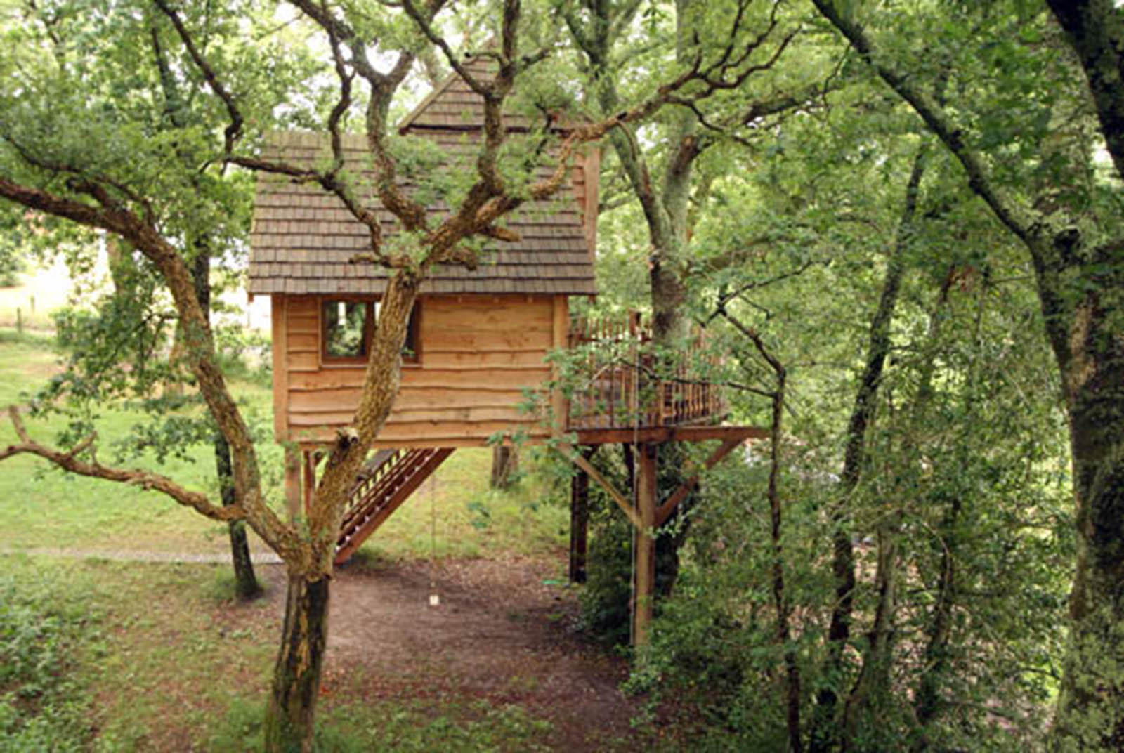 Autocollants Réutilisables Cabane Dans Les Arbres - Lot De 4 Scènes - Jeu Créatif Pour Enfants, Activité Voyage
